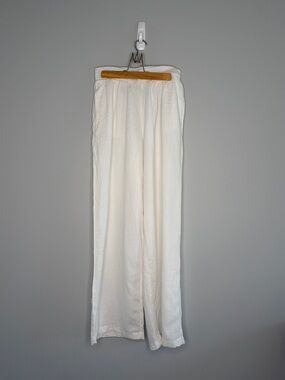 aerie Cream Straight-Leg Lounge Pants